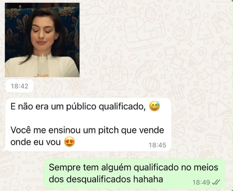 Depoimento de uma Magnífica no WhatsApp